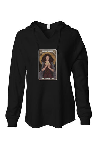 Empress Tarot Card - Lightweight Wash Hooded Sweat