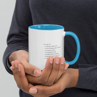 No kids. No regrets. Mug with Color Inside