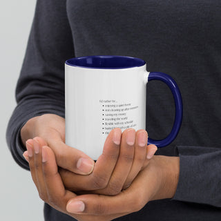 No kids. No regrets. Mug with Color Inside