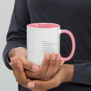 No kids. No regrets. Mug with Color Inside