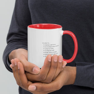 No kids. No regrets. Mug with Color Inside