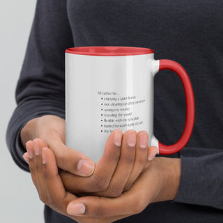 No kids. No regrets. Mug with Color Inside