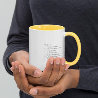 No kids. No regrets. Mug with Color Inside