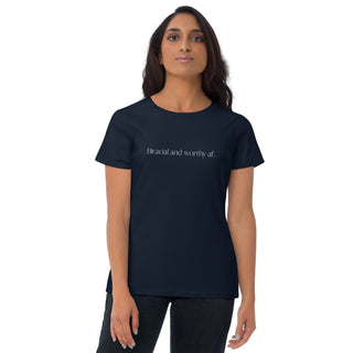 Biracial and worthy af. Women's short sleeve t-shirt