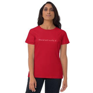 Biracial and worthy af. Women's short sleeve t-shirt